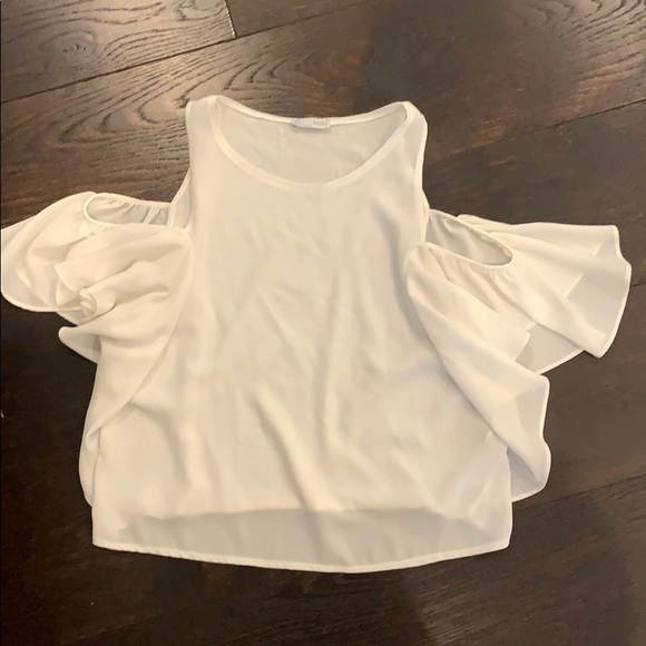 Women's Cutout Shoulder V-Neck Long Sleeve Top - Soft Rayon Blend In 7 Colors (Small To Large)